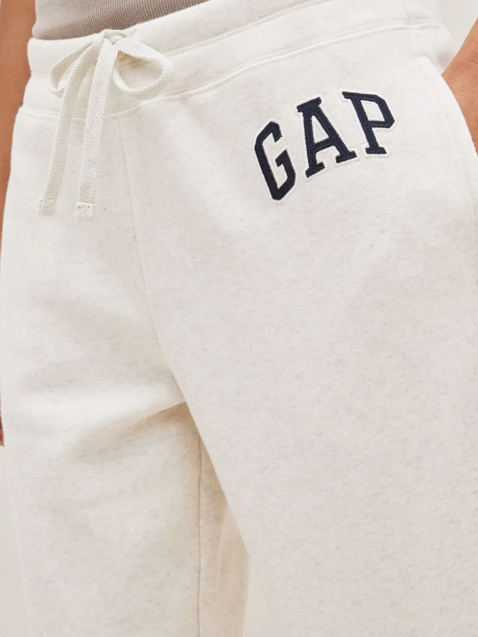 Crème - Jogging Gap droit à logo