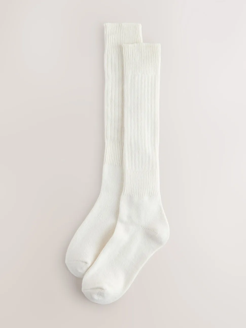 Crème - Lot de 1 paires de chaussettes longues souples