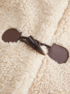 Crème - Manteau Hollister en fausse fourrure