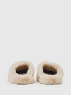 Crème - Reiss Andrea - Chaussons en fausse fourrure