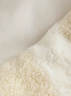 Crème - Robe de chambre à rayures texturées