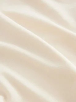 Crème - Robe d’été à taille jersey