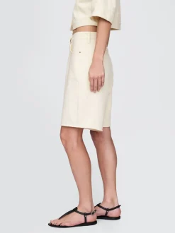 Crème - Shorts Gap Denim taille mi-haute de 11 pouces