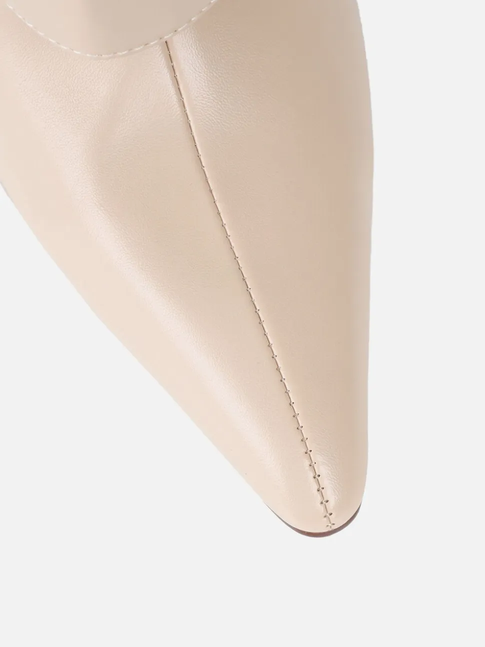 Crème - Simmi London Saoirse bottes à talons hauteur genou