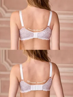 Crème - Soutien-gorge d’allaitement Seraphine Emelia noir à armatures en dentelle