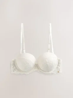 Crème - Soutien-gorge multipositions A-D Wow Triple Boost en dentelle