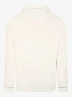 Crème - The Little Tailor Pyjama de Noël en velours doux de luxe