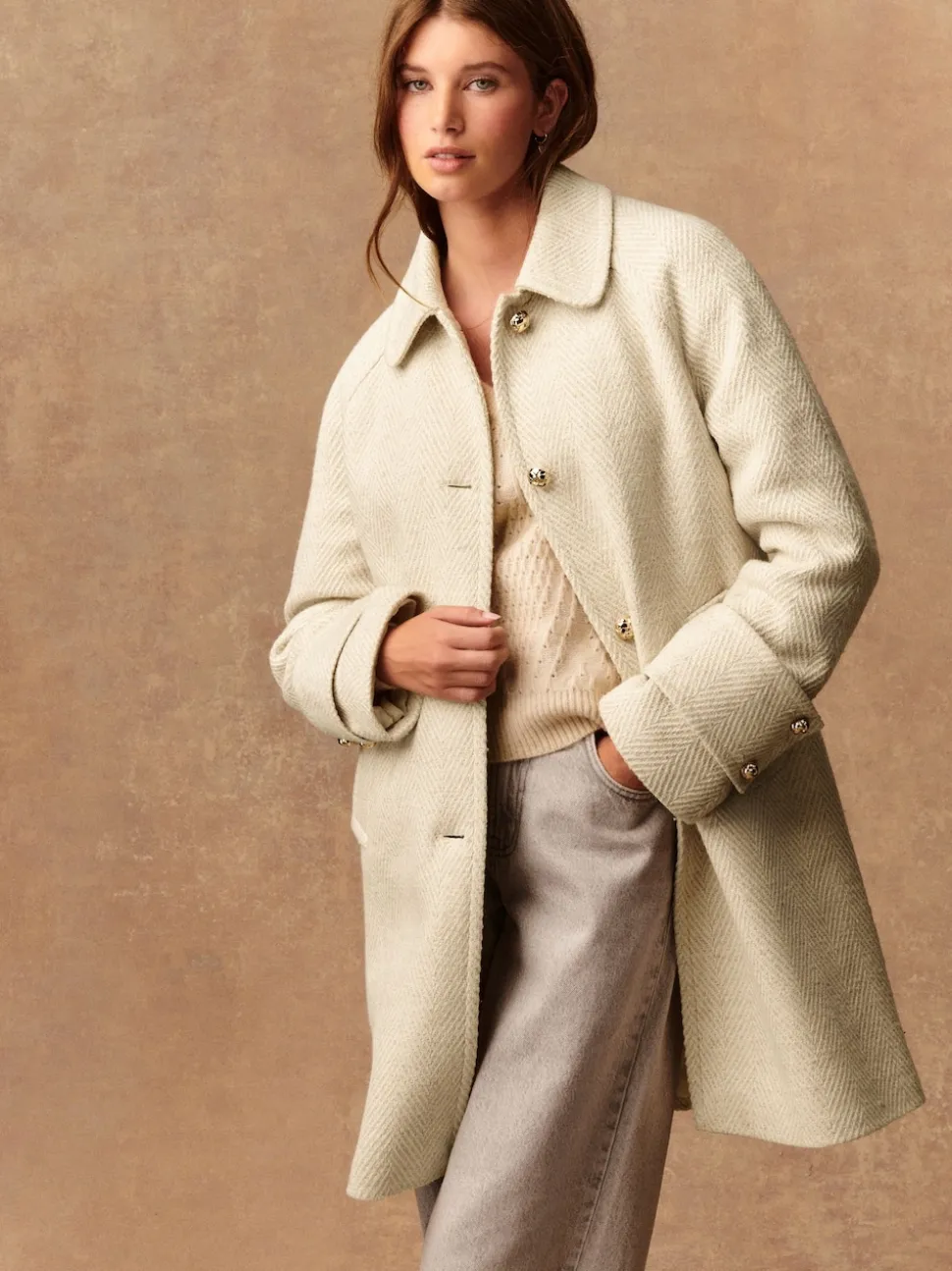 Crème écru - Manteau Dolly