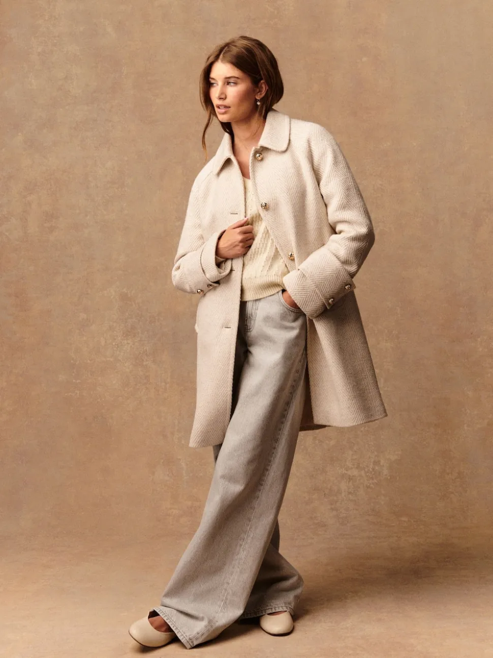 Crème écru - Manteau Dolly