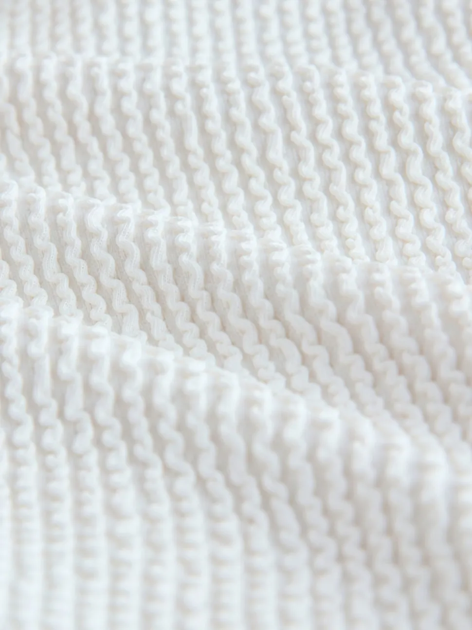 Crème froissée - Maillot de bain Nœud à encolure dégagée avec contrôle du ventre