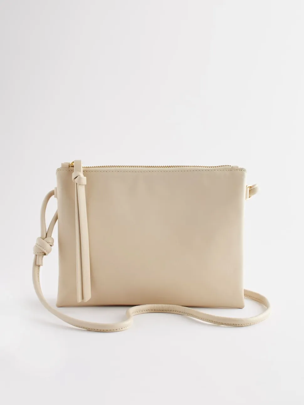 Crème ivoire - Sac à bandoulière en cuir