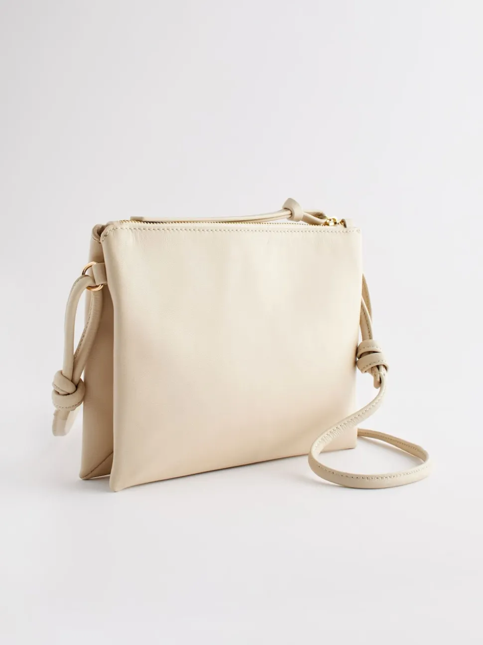 Crème ivoire - Sac à bandoulière en cuir