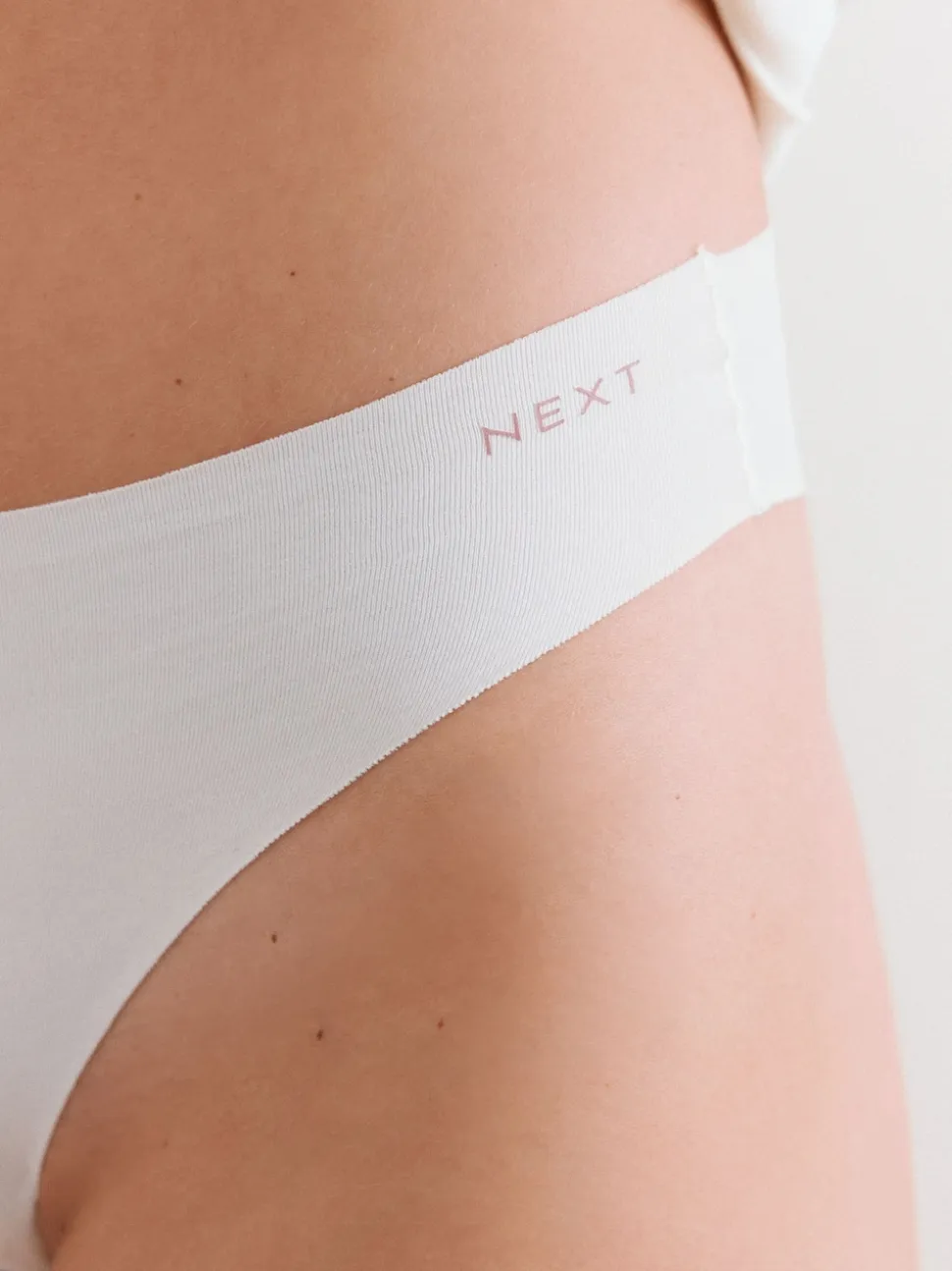 Crème/Rose/Noir - Lot de 3 culottes en coton majoritaire sans VPL