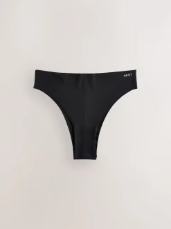 Crème/Rose/Noir - Lot de 3 culottes en coton majoritaire sans VPL