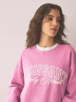 Croissant rose - sweat
