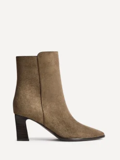 Écru - Bottes Linzi Thorn à talons carrés empilés