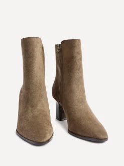 Écru - Bottes Linzi Thorn à talons carrés empilés