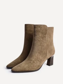 Écru - Bottes Linzi Thorn à talons carrés empilés