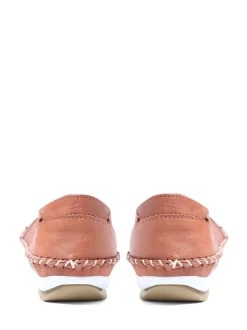 Écru - Chaussures Pavers en cuir à enfiler blanches