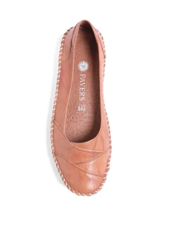 Écru - Chaussures Pavers en cuir à enfiler blanches