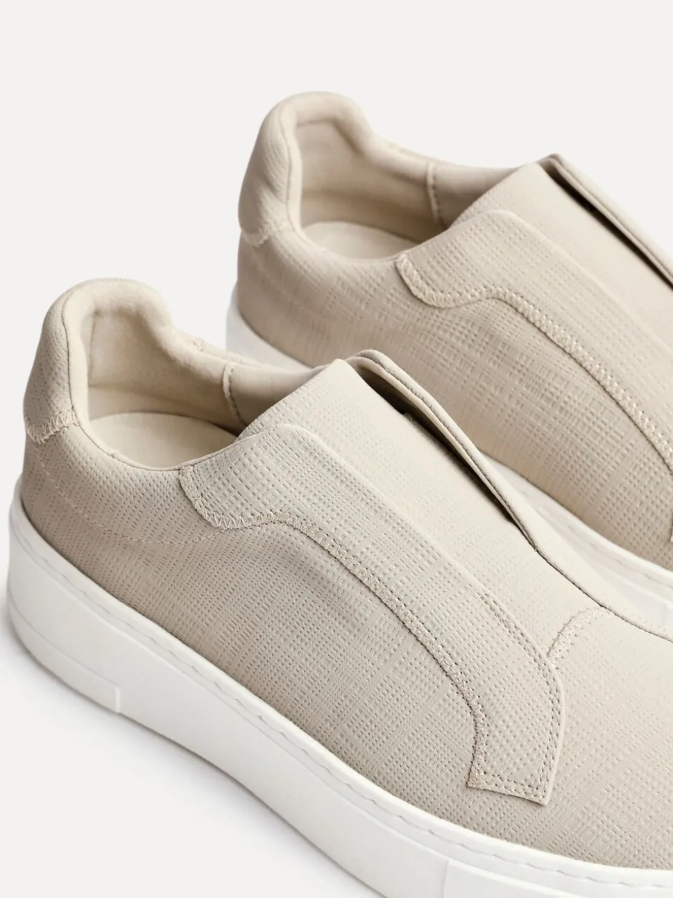Écru - Linzi Baskets à enfiler à plateforme Henley