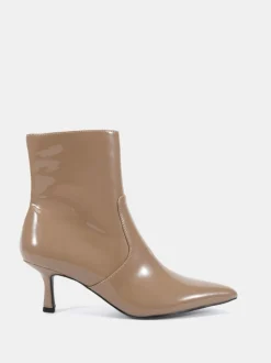 Écru - Novo Bottines kylie Coupe large à talon aiguille
