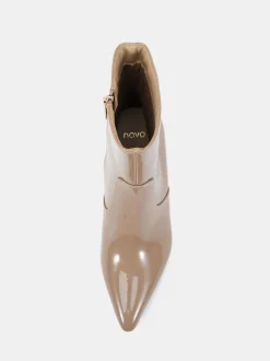 Écru - Novo Bottines kylie Coupe large à talon aiguille