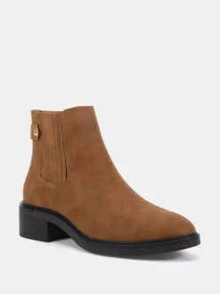 Écru - Novo Bottines plates Chelsea Darlina à Coupe large