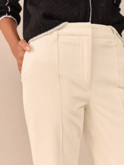 écru - Pantalon bootcut N. Premium en velours côtelé