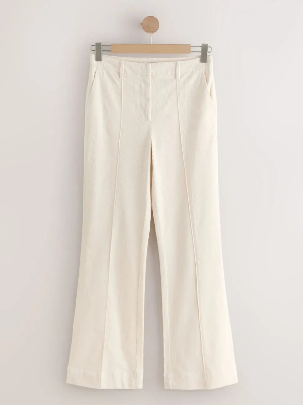 écru - Pantalon bootcut N. Premium en velours côtelé