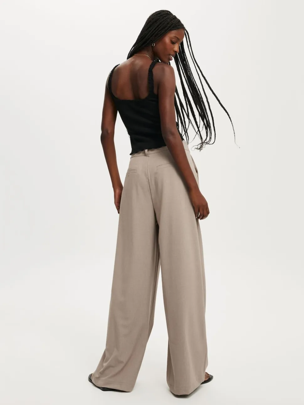 Écru - Pantalon plissé Cotton On Izzy