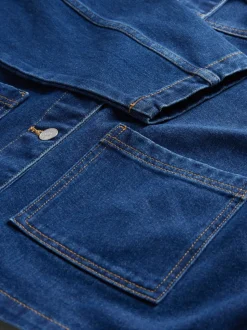 Écru/bleu moyen - The Set 2 Lot de vestes-chemises Denim