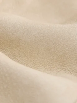 écrucrème - Veste aviateur à col cheminée doublé de peau de mouton