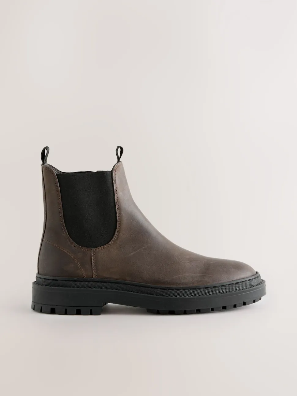 Cuir huilé marron chocolat - Chelsea Bottes/Bottines Forever Comfort® à bout rond