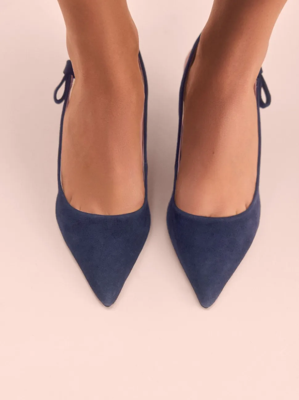 Cuir marine - Tabitha Simmons x Next Dela à talons pointus à bride arrière