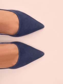 Cuir marine - Tabitha Simmons x Next Dela à talons pointus à bride arrière