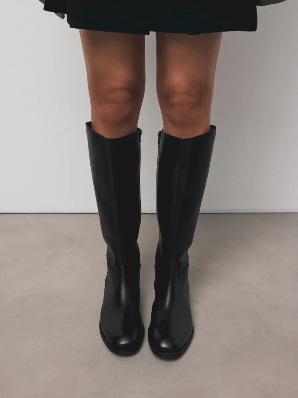 Cuir noir - Bottes d’équitation plates Forever Comfort®