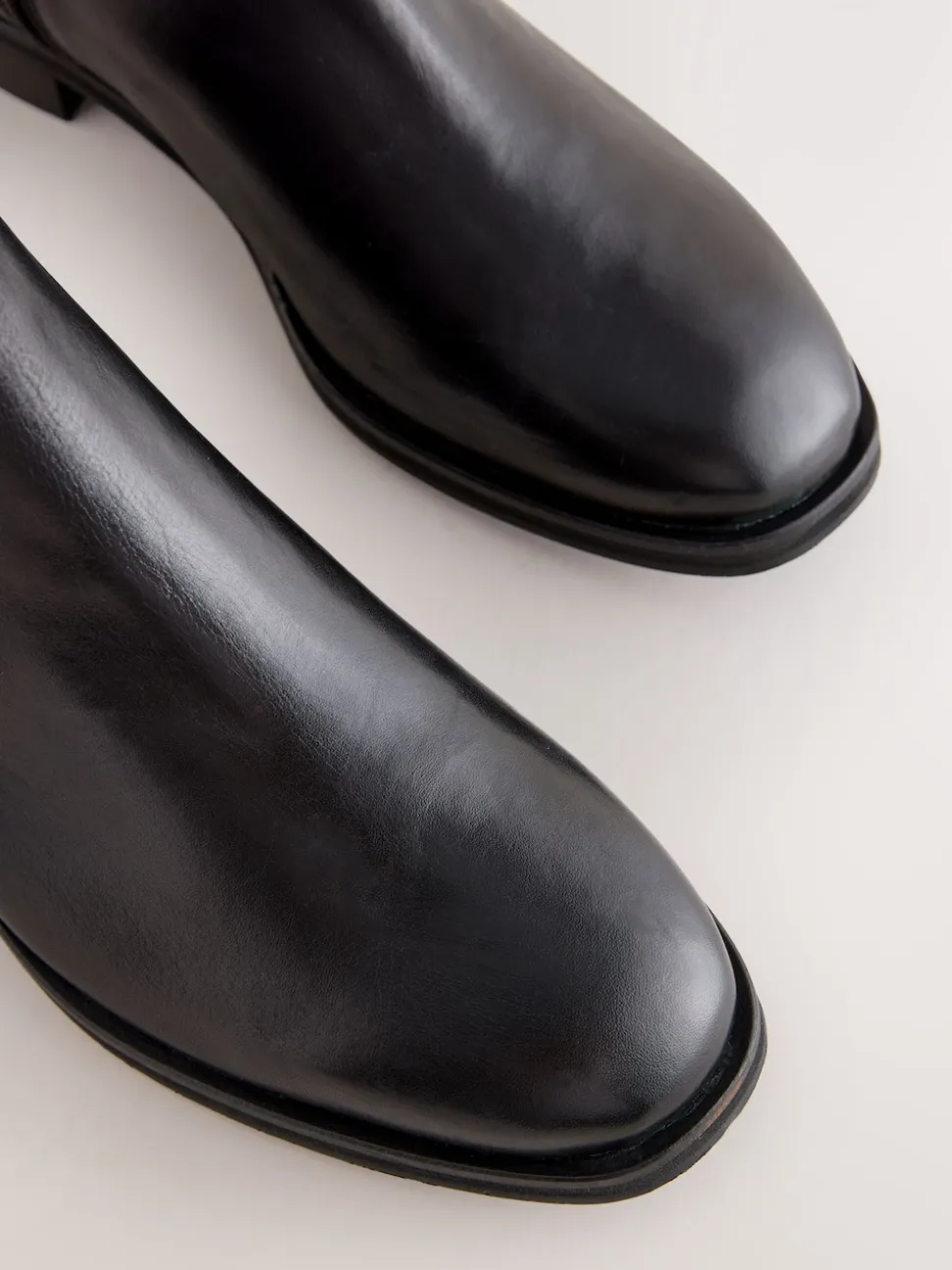Cuir noir - Bottines Chelsea ultra confortables