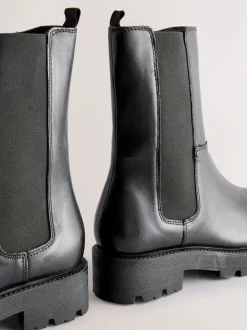 Cuir noir - Bottines Forever Comfort® Chelsea à semelles épaisses