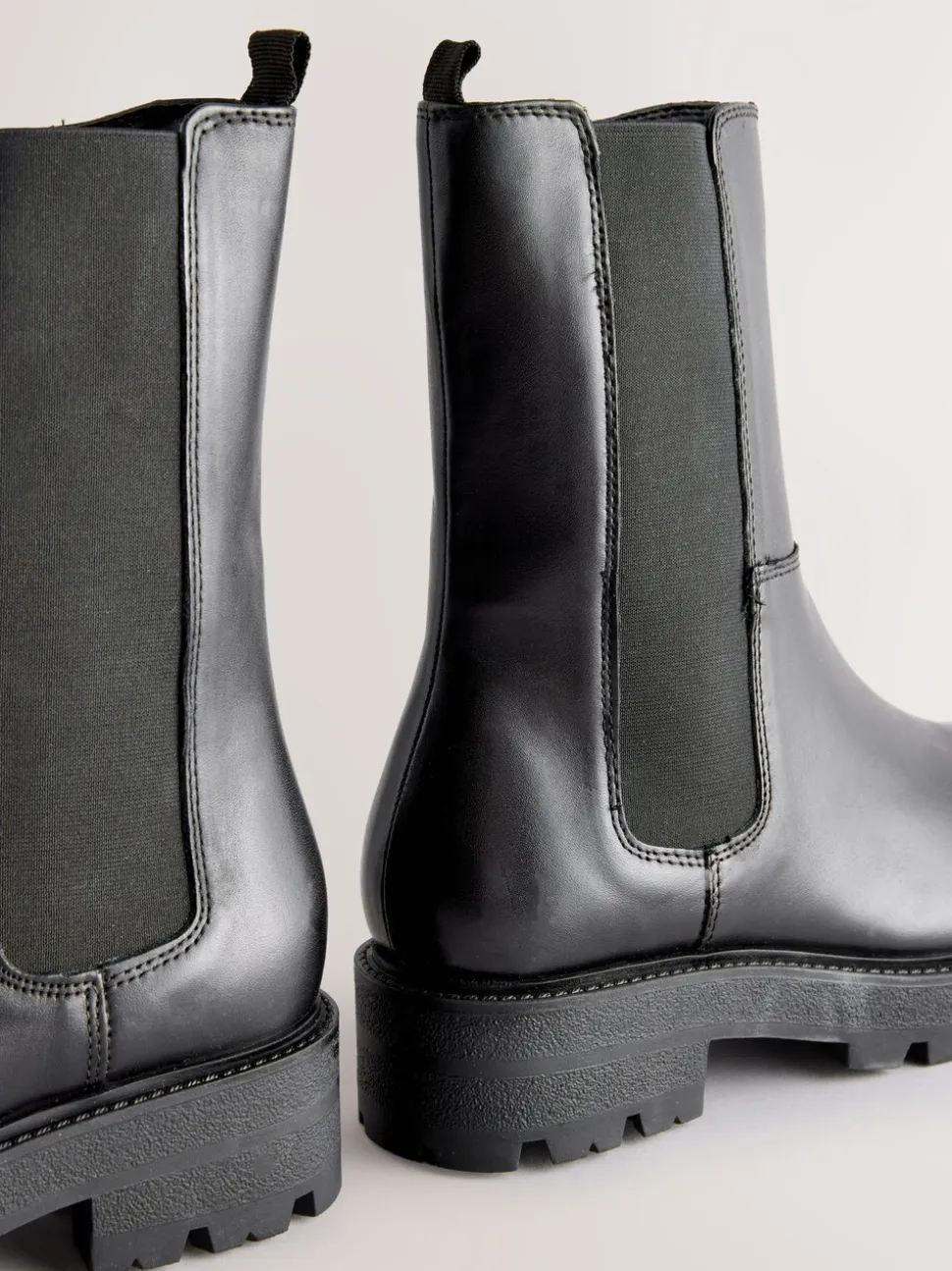 Cuir noir - Bottines Forever Comfort® Chelsea à semelles épaisses