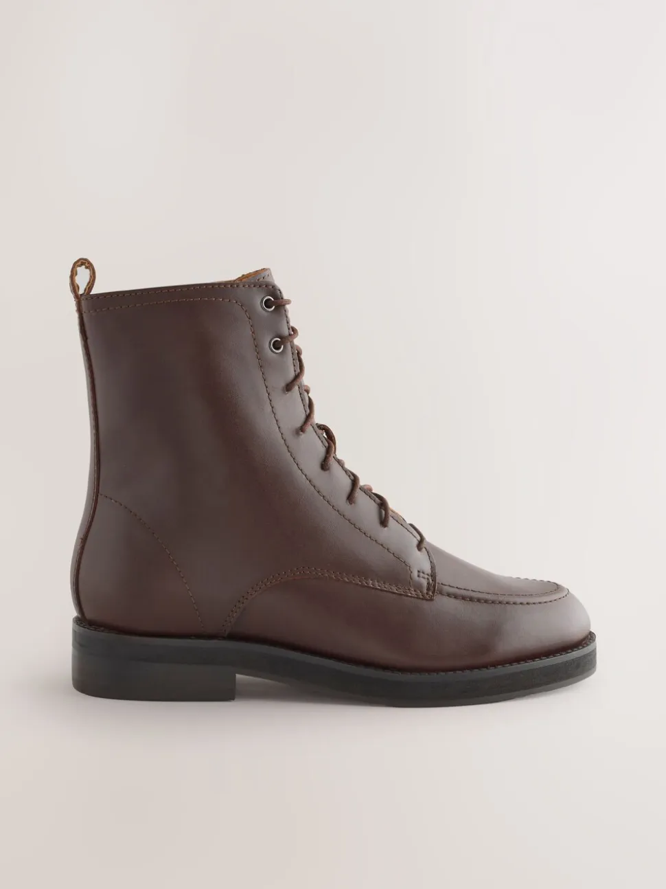 Cuir rouge bourgogne - Bottines Forever Comfort® à lacets