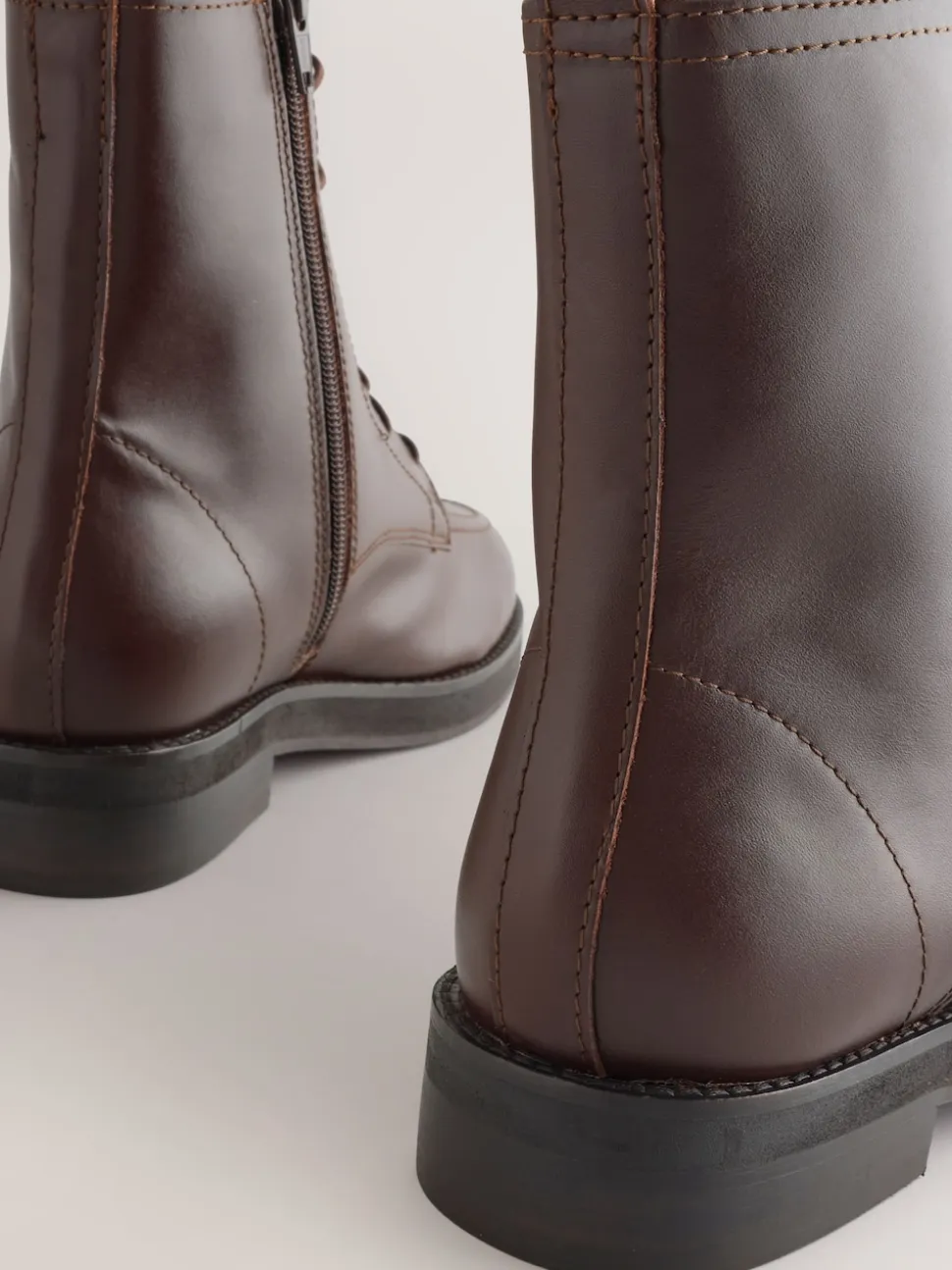 Cuir rouge bourgogne - Bottines Forever Comfort® à lacets