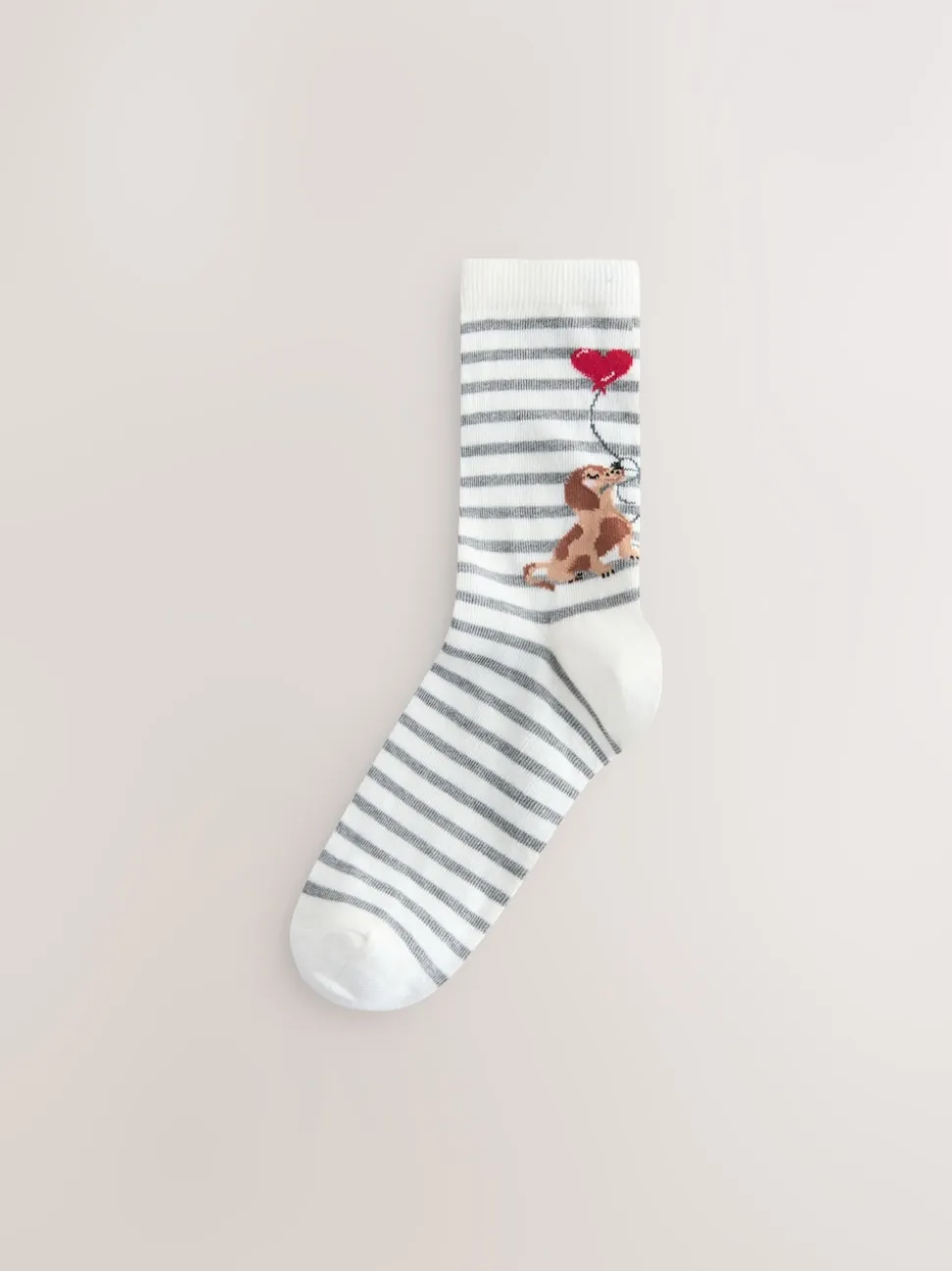 Cœur de chien bleu marine/gris - Paquet de chaussettes de cheville 4