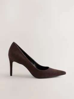 Daim marron chocolat - Chaussures de milieu de terrain en cuir