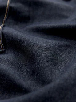 Denim - Pantalons à jambe large avec des boutons Or