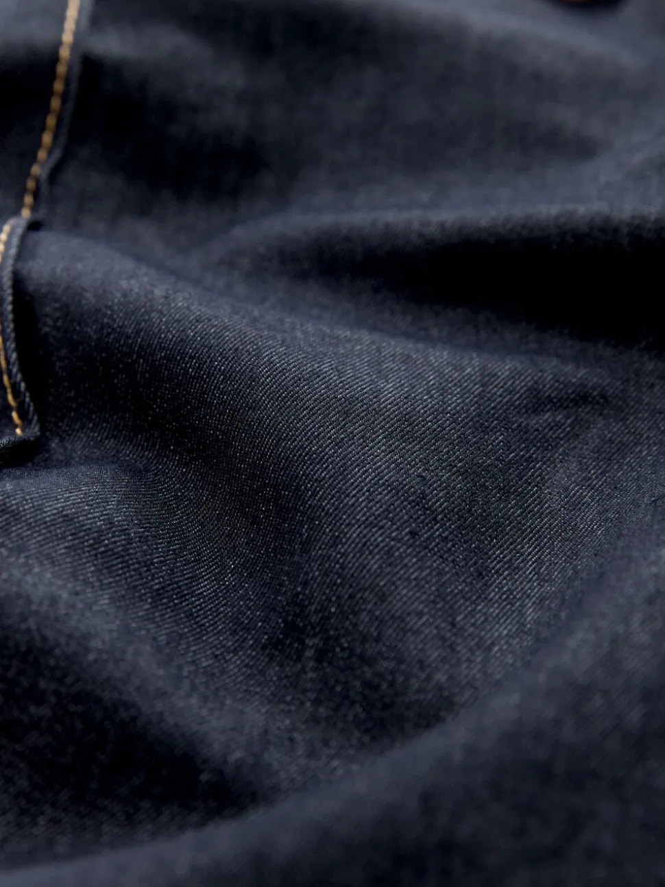 Denim - Pantalons à jambe large avec des boutons Or