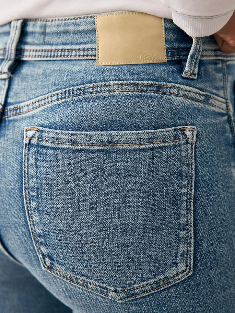 Denim Mid Blue - Jean skinny super doux