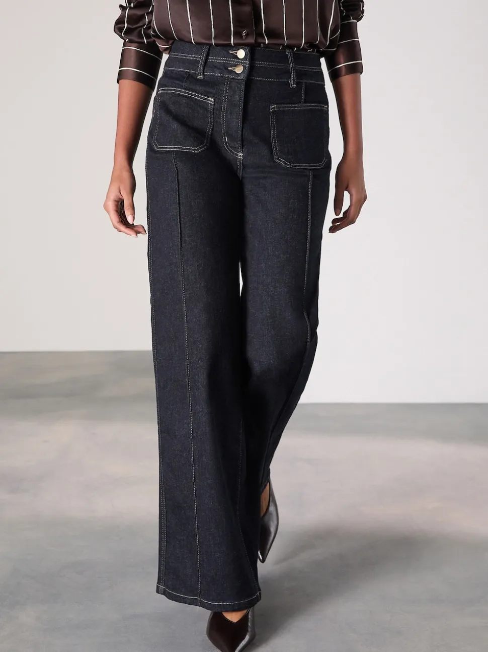 Délavage bleu - Jean Ample Slim Lift and Shape