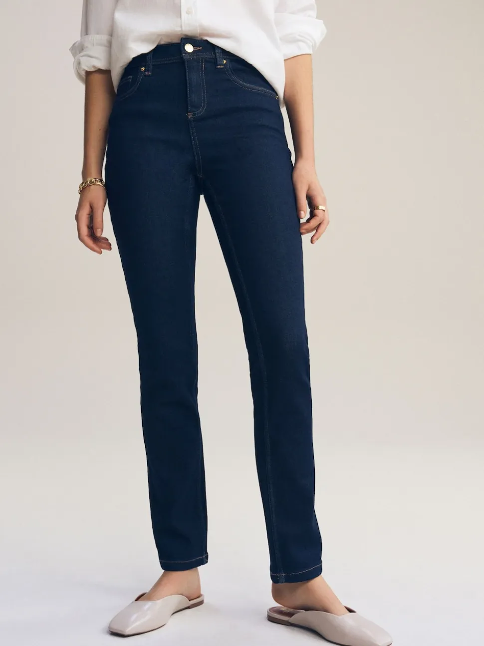 Délavage bleu - Jean slim super doux