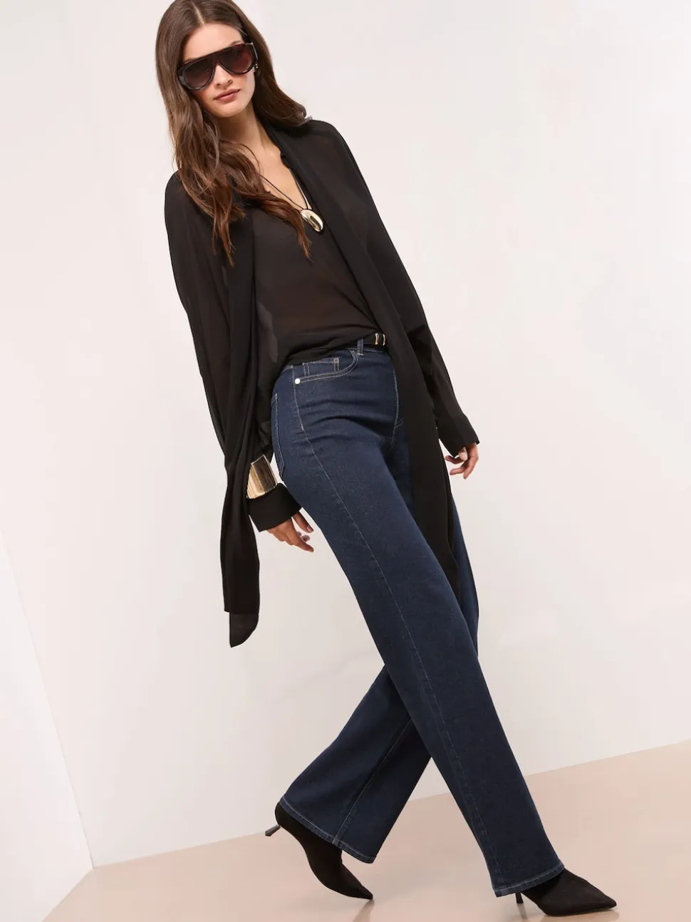 Délavage bleu - Jeans Lipsy Ample